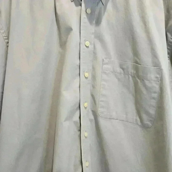 Cutter & Buck Men's XLT Long Sleeve Casual Button-down Dress Shirt Light Gray - Picture 3 of 16